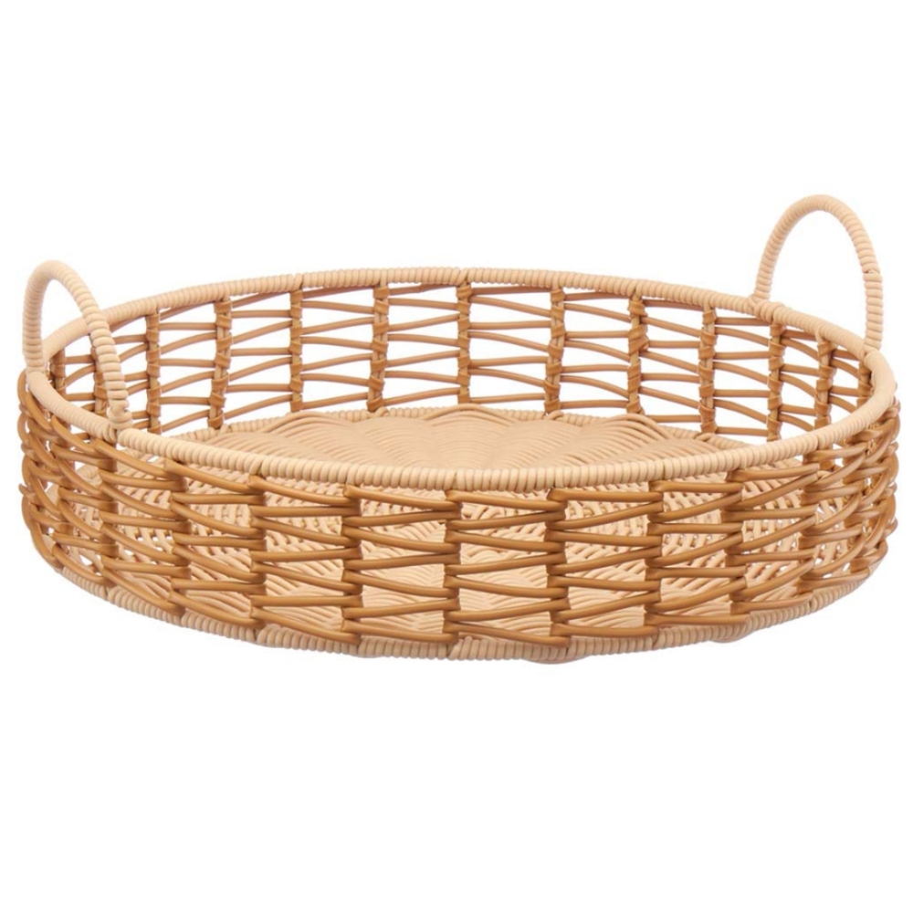 Anthropologie Tan Woven Basket